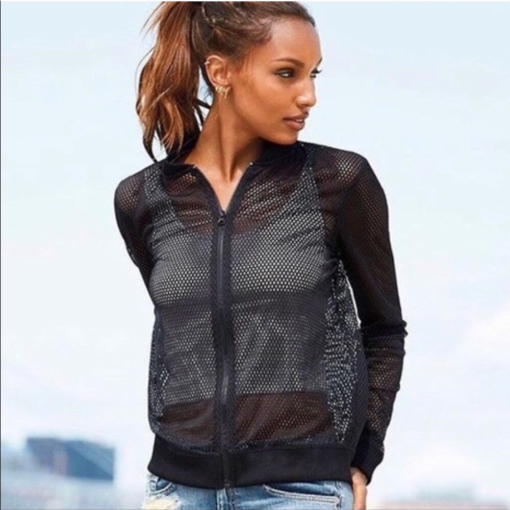 NWT Victoria’s Secret Sport Mesh Bomber Jacket